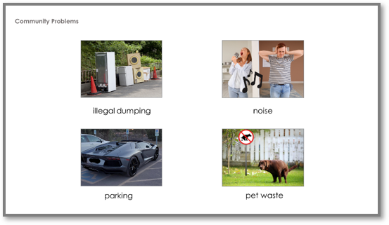 Community Problem Example Ks2 Bylaws in the Community - Vocabulary Building